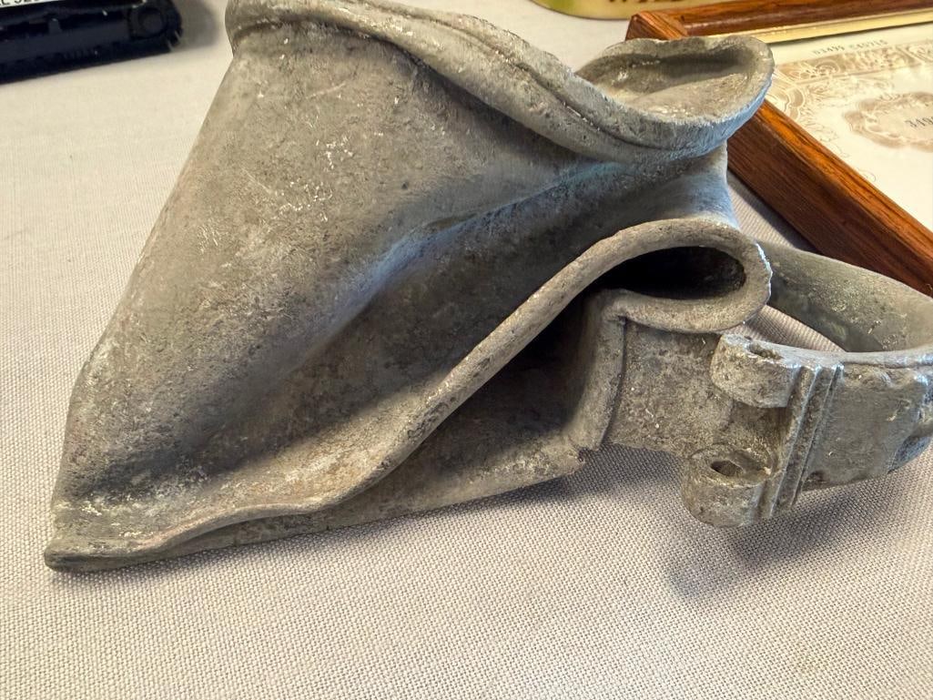 ANTIQUE PEWTER GERMAN BEER STEIN SAID TO HAVE BEEN RECOVERED FROM A SHIP WRECK - 9