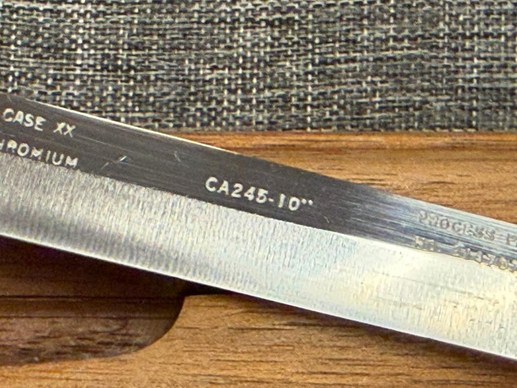 VINTAGE CASE XX THREE PIECE CARVING / CUTLERY SET - 6