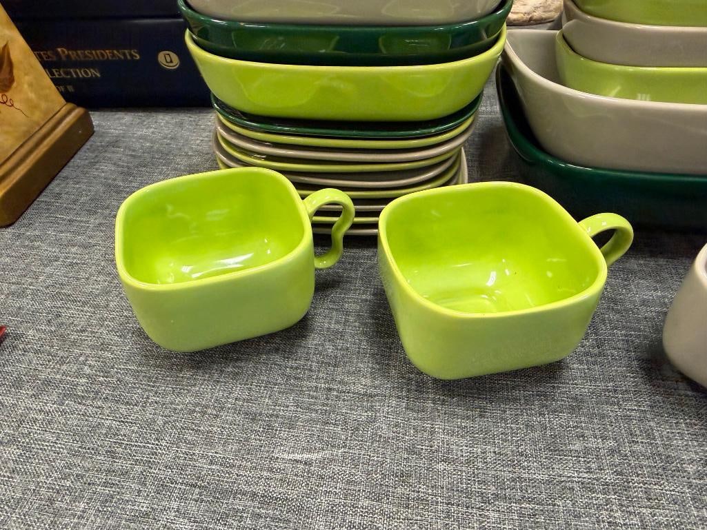 VINTAGE FRANCISCAN WARE TEMPO EARTHENWARE CHINA SPROUT COLORS CIRCA 1950'S - 3