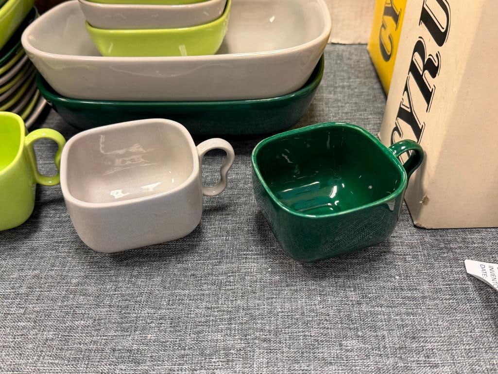 VINTAGE FRANCISCAN WARE TEMPO EARTHENWARE CHINA SPROUT COLORS CIRCA 1950'S - 7