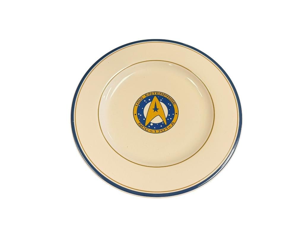 VINTAGE PFALTZGRAFF STAR TREK USS ENTERPRISE NCC - 1701 -A THE PRELUDE TO PEACE PLATE: 10 1/2" 