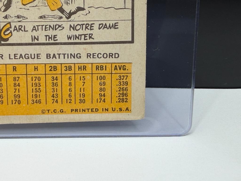 1963 TOPPS #115 CARL YASTRZEMSKI BASEBALL CARD - 11