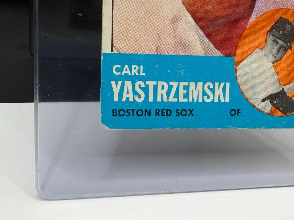 1963 TOPPS #115 CARL YASTRZEMSKI BASEBALL CARD - 4