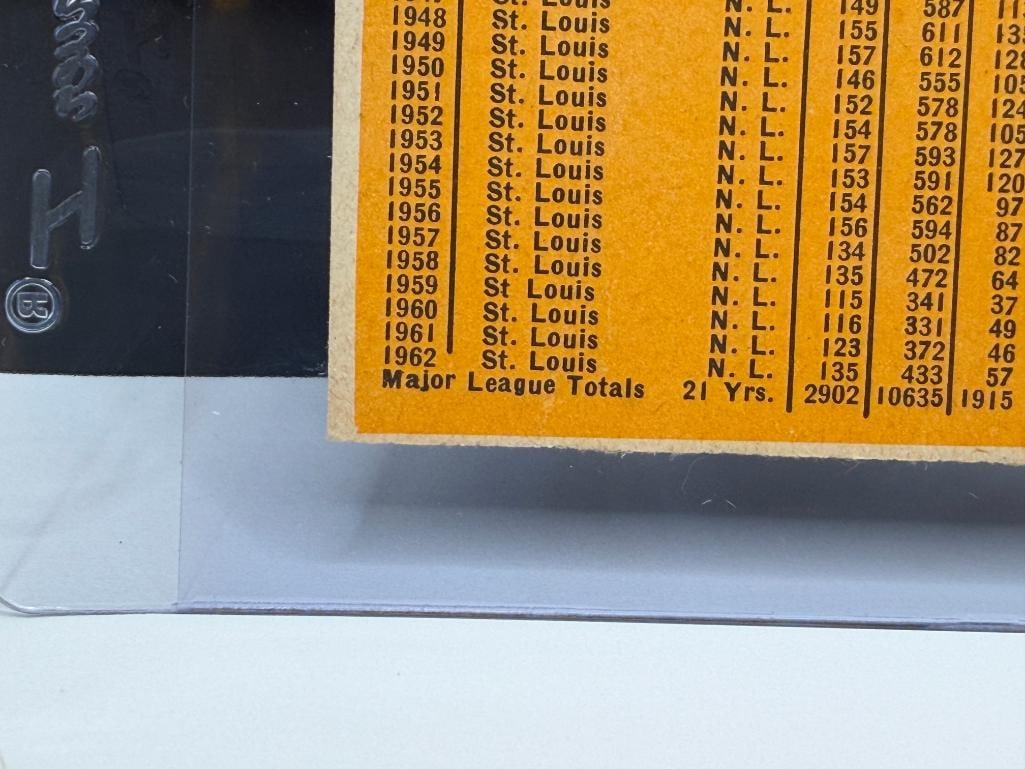 1963 TOPPS #250 STAN MUSIAL BASEBALL CARD - 10