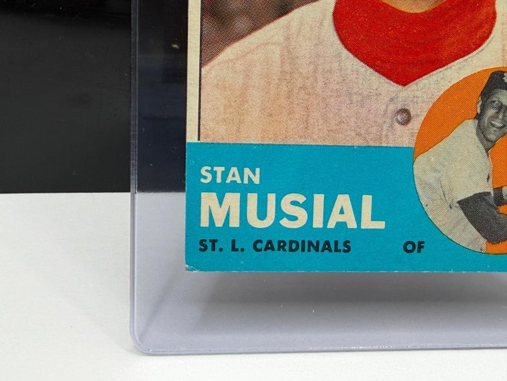 1963 TOPPS #250 STAN MUSIAL BASEBALL CARD - 4