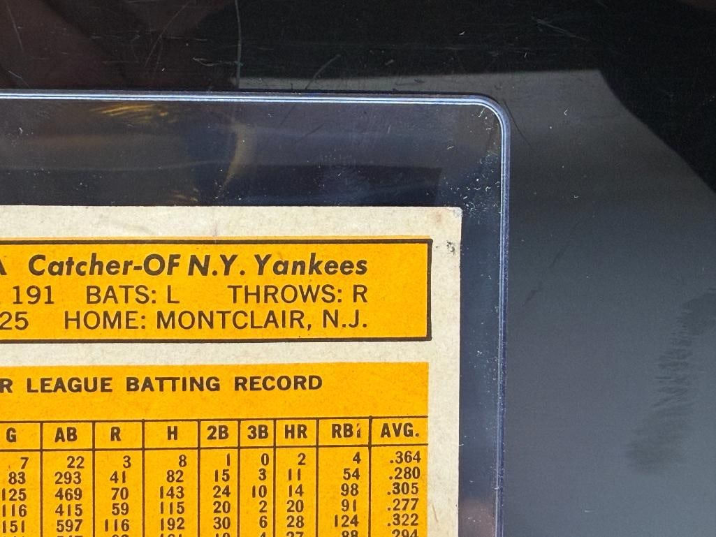 1963 TOPPS #340 YOGI BERRA BASEBALL CARD - 12