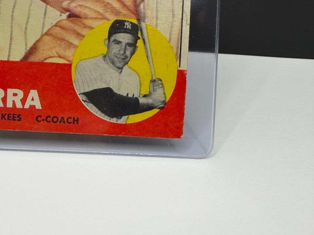 1963 TOPPS #340 YOGI BERRA BASEBALL CARD - 5