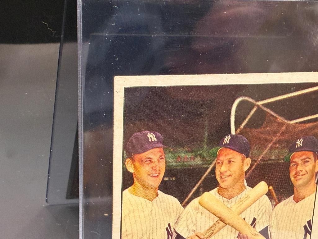 1963 TOPPS #173 BOMBERS' BEST BASEBALL CARD FEATURING MICKEY MANTLE - 7