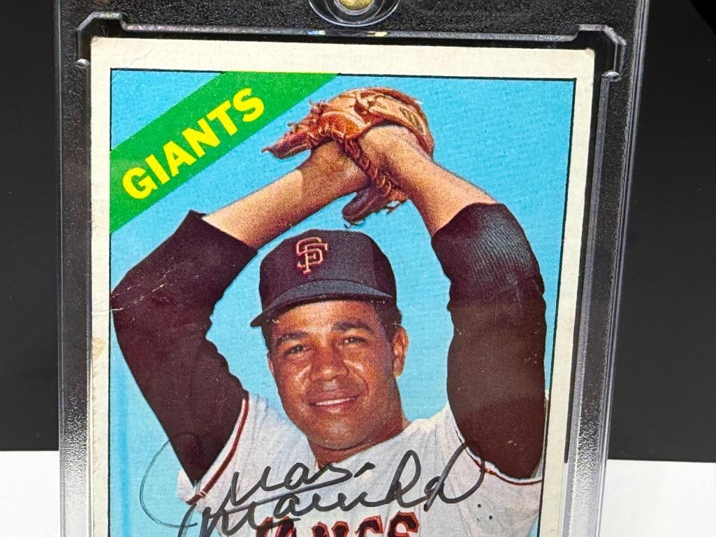 AUTOGRAPHED 1966 TOPPS #420 JUAN MARICHAL BASEBALL CARD - 2