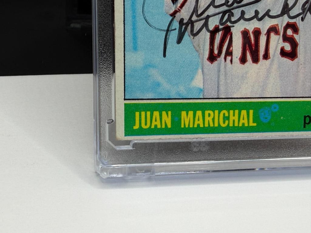 AUTOGRAPHED 1966 TOPPS #420 JUAN MARICHAL BASEBALL CARD - 4