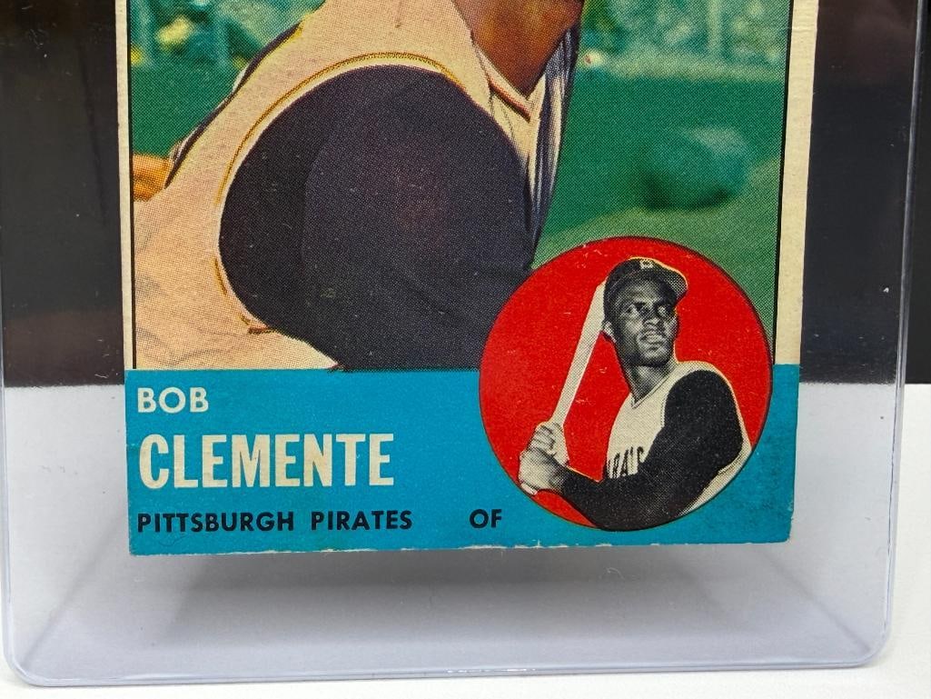 1963 TOPPS #540 BOB CLEMENTE BASEBALL CARD - 3
