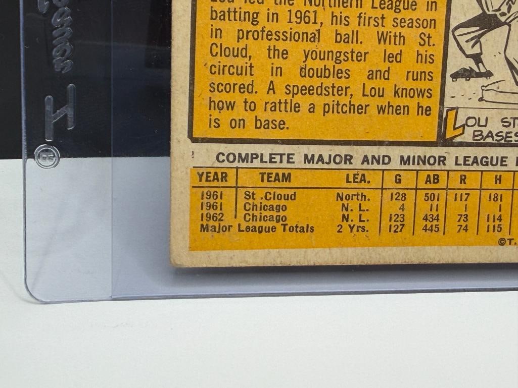 1963 TOPPS #472 LOU BROCK BASEBALL CARD - 10