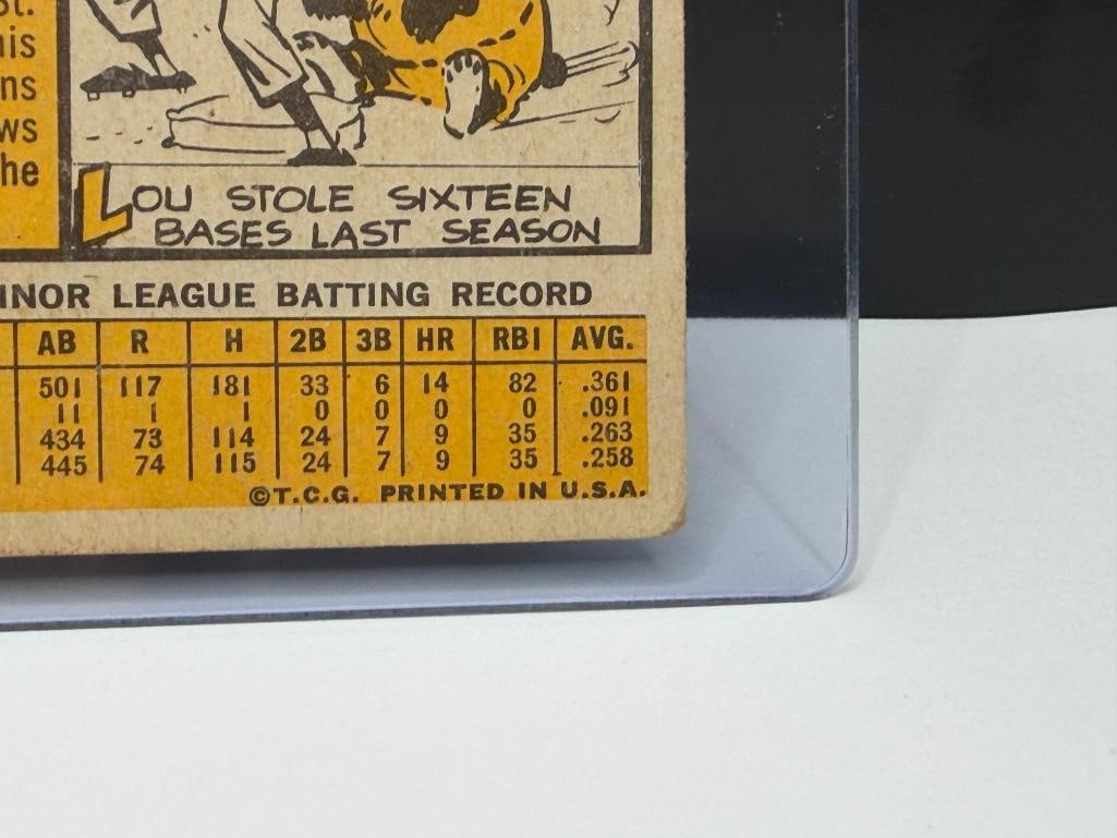 1963 TOPPS #472 LOU BROCK BASEBALL CARD - 11