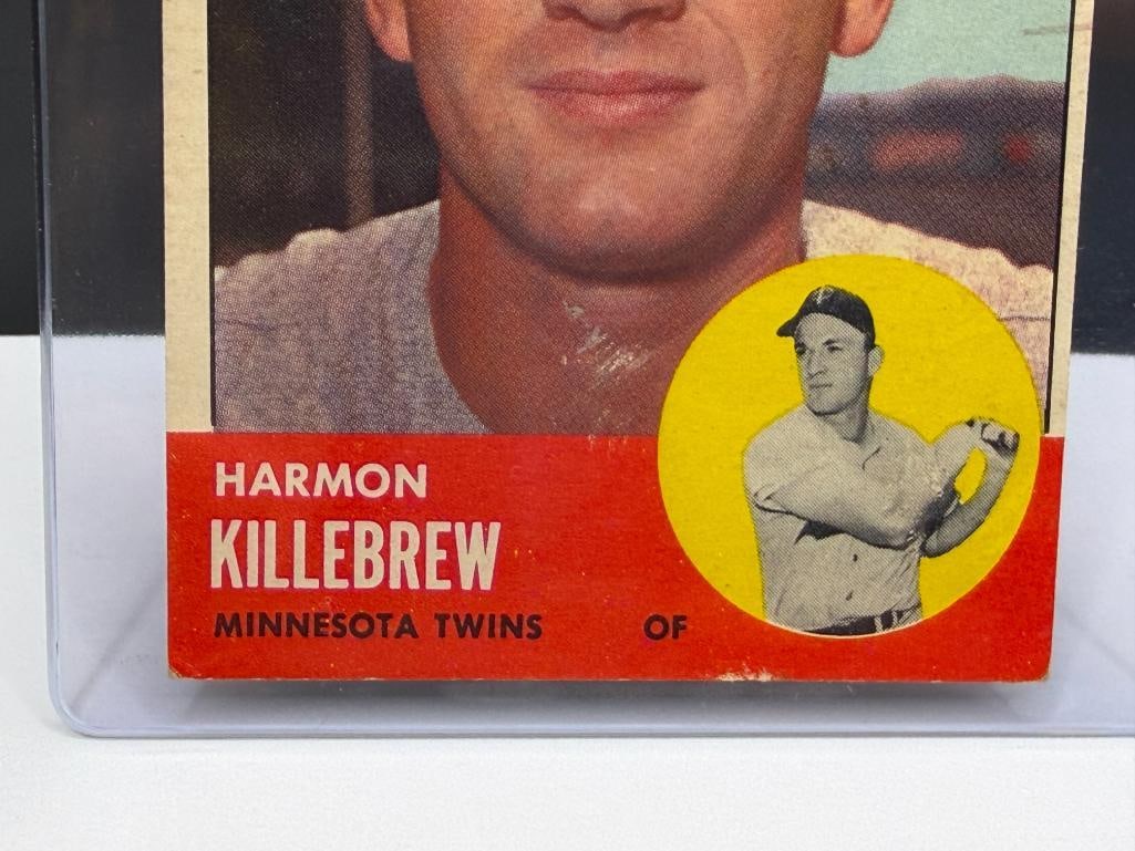 1963 TOPPS #500 HARMON KILLEBREW BASEBALL CARD - 3