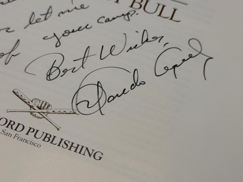AUTOGRAPHED ORLANDO CEPEDA " ORLANDO CEPEDA THE BABY BULL " BOOK - 4