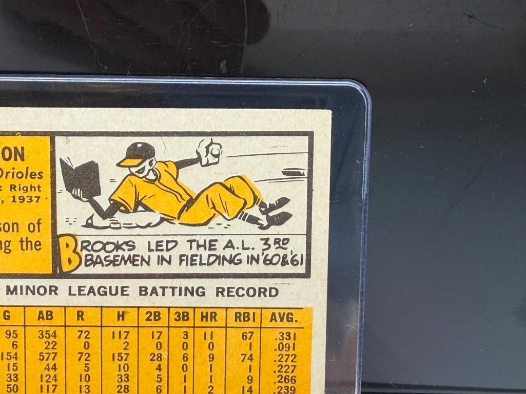 1963 TOPPS #345 BROOKS ROBINSON BASEBALL CARD - 12