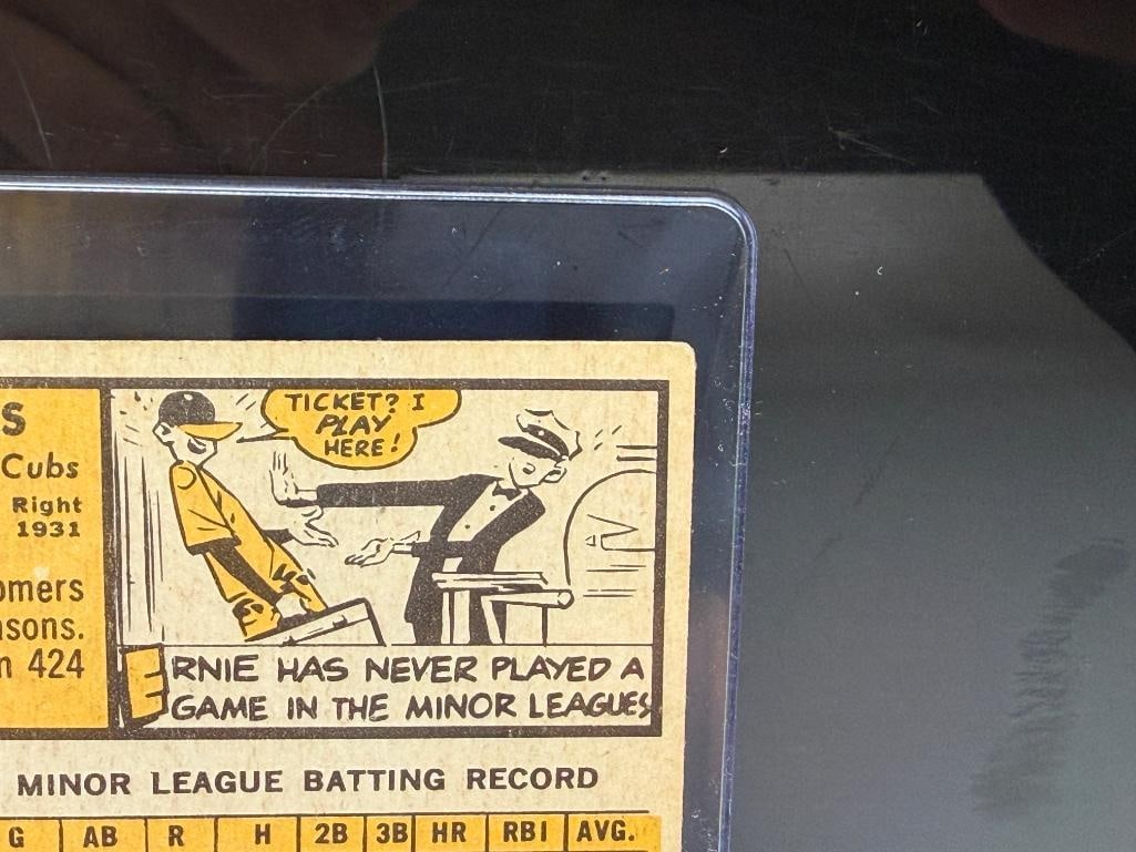 1963 TOPPS #380 ERNIE BANKS BASEBALL CARD - 12