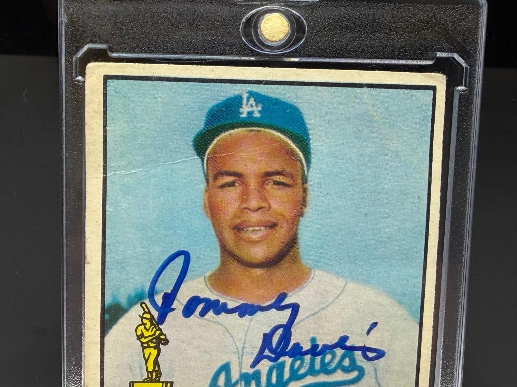 AUTOGRAPHED 1961 TOPPS #168 TOMMY DAVIS ALL-STAR ROOKIE BASEBALL CARD - 2