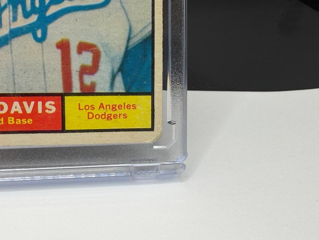 AUTOGRAPHED 1961 TOPPS #168 TOMMY DAVIS ALL-STAR ROOKIE BASEBALL CARD - 6