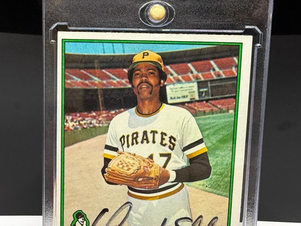 AUTOGRAPHED 1976 TOPPS #528 DOCK ELLIS BASEBALL CARD - 2