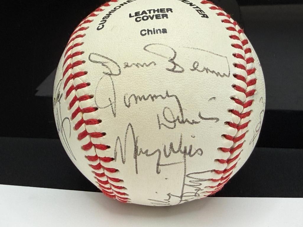 AUTOGRAPHED BASEBALL FEATURINGS HALL OF FAMERS ORLANDO CEPEDA, MAURY WILLS, AND MORE - 4