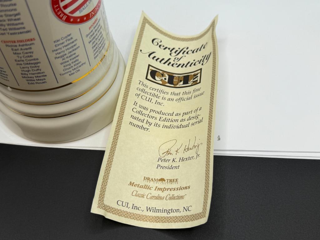1999 C.U.I. INC. BASEBALL HALL OF FAME LIMITED EDITION STEIN - 7