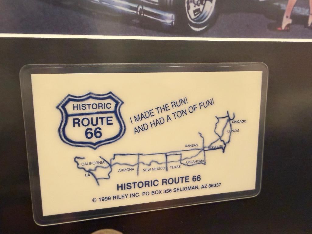 1997 A&W ROOTBEER ILLUSTRATED ROUTE 66 ADVERTISEMENT POSTER BY ALLEN - 12
