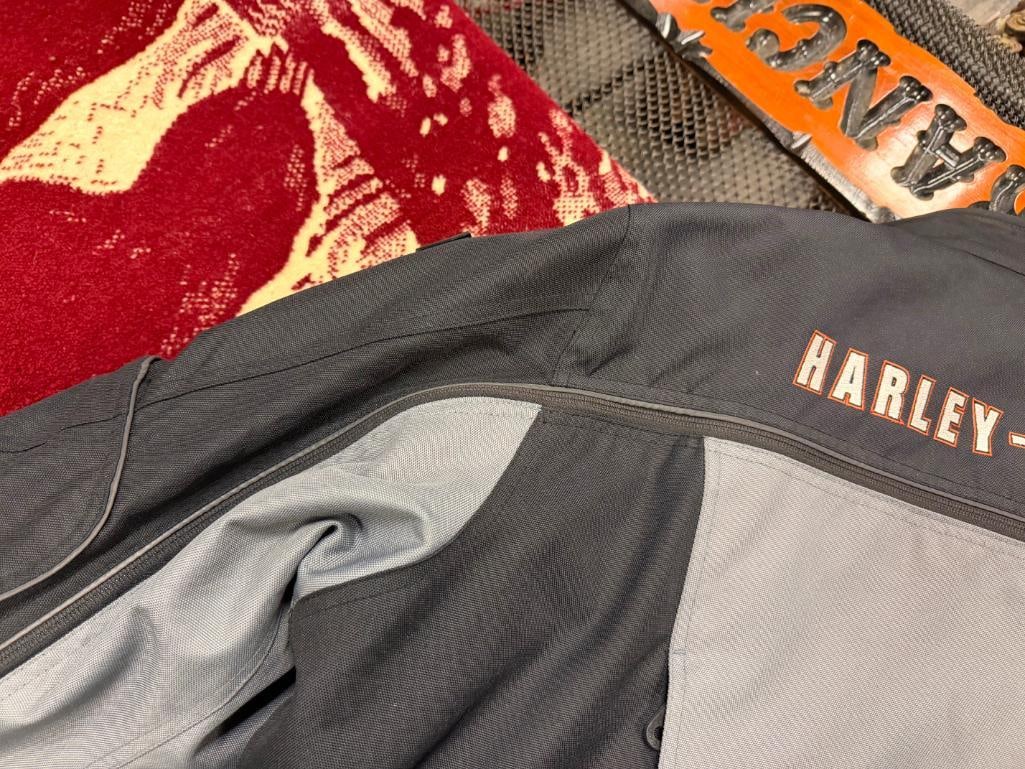 MEN'S HARLEY DAVIDSON MOTORCYCLE CONVERTIBLE 2-IN-1 SWITCHBACK RIDING JACKET - 12