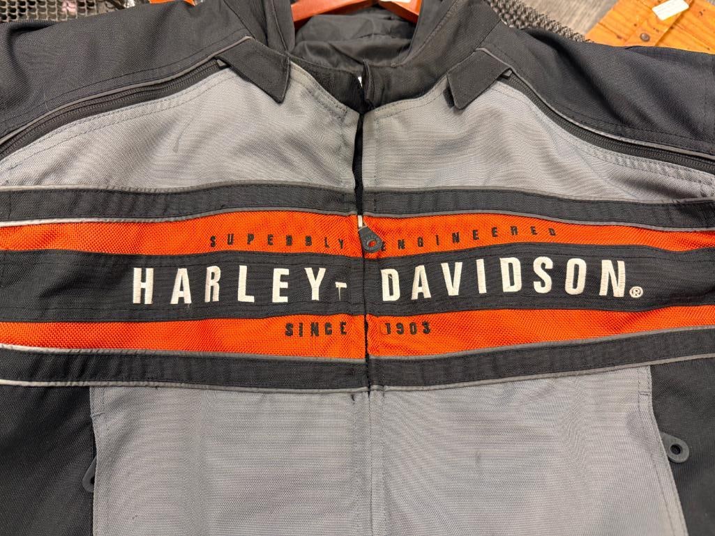 MEN'S HARLEY DAVIDSON MOTORCYCLE CONVERTIBLE 2-IN-1 SWITCHBACK RIDING JACKET - 4