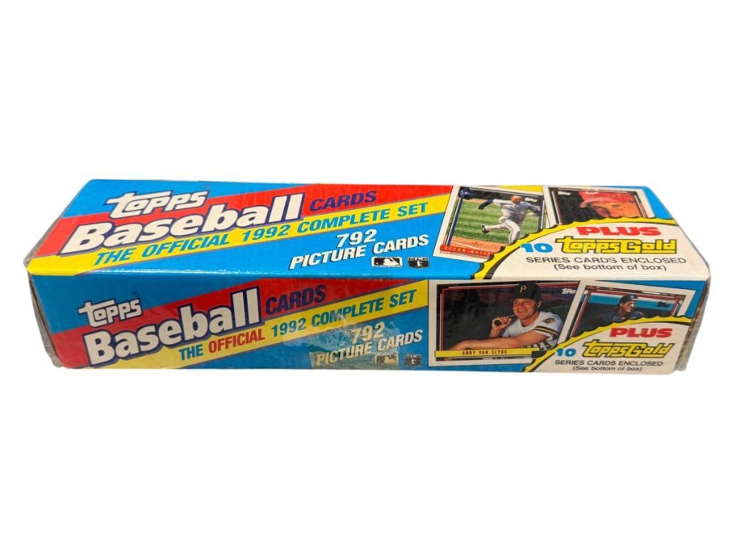 1992 TOPPS COMPLETE BASEBALL CARD SET WITH 10 TOPPS GOLD CARDS FACTORY SEALED (1 of 8)