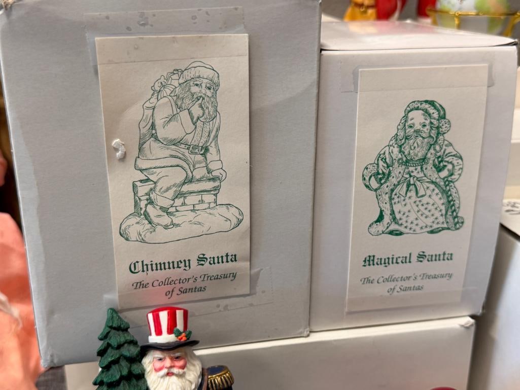 LENOX HOLIDAY CERAMIC AND RESIN SANTA FIGURES FROM VARIOUS COLLECTIONS - 10