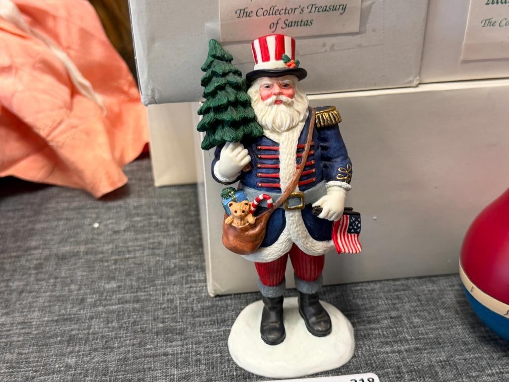 LENOX HOLIDAY CERAMIC AND RESIN SANTA FIGURES FROM VARIOUS COLLECTIONS - 11
