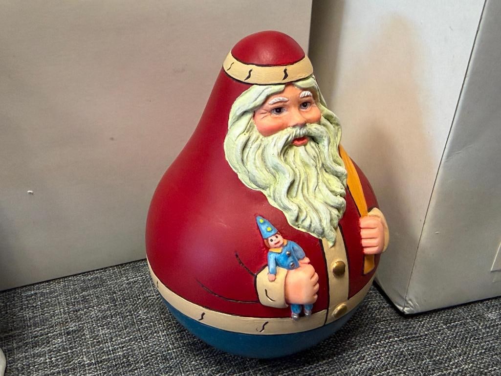 LENOX HOLIDAY CERAMIC AND RESIN SANTA FIGURES FROM VARIOUS COLLECTIONS - 13