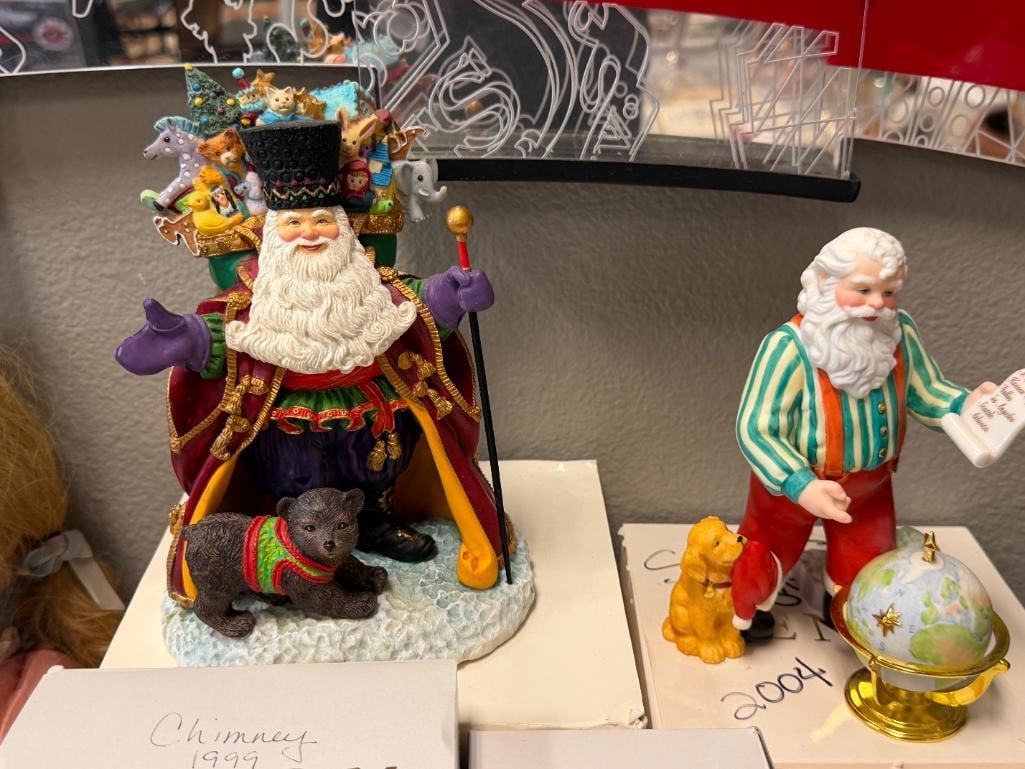 LENOX HOLIDAY CERAMIC AND RESIN SANTA FIGURES FROM VARIOUS COLLECTIONS - 2