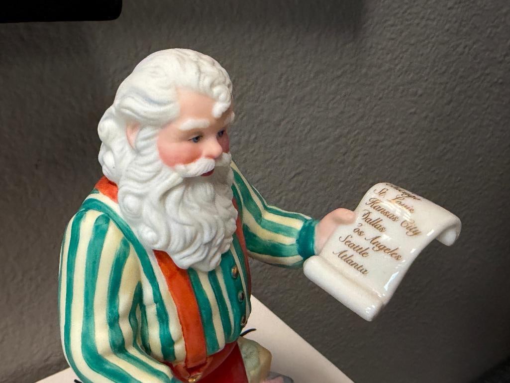 LENOX HOLIDAY CERAMIC AND RESIN SANTA FIGURES FROM VARIOUS COLLECTIONS - 7