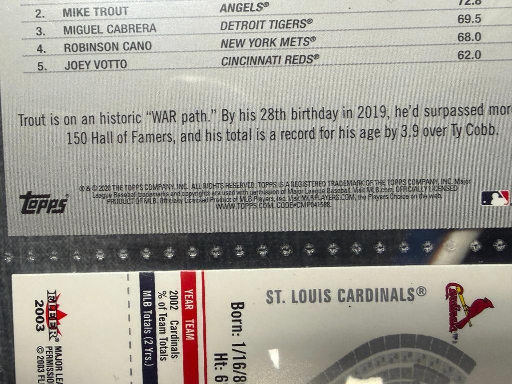 2003-2025 BASEBALL FUTURE HALL OF FAMERS MIKE TROUT, ALBERT PUJOLS, BARTOLO COLON, JOSE ALTUV - 12