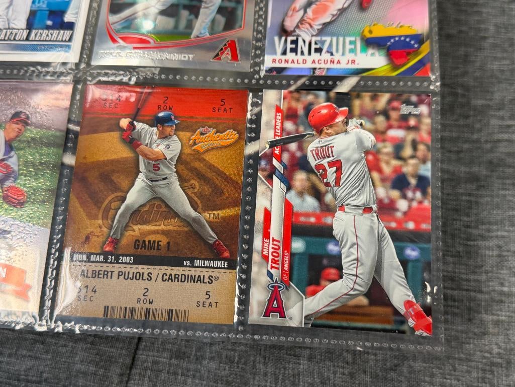 2003-2025 BASEBALL FUTURE HALL OF FAMERS MIKE TROUT, ALBERT PUJOLS, BARTOLO COLON, JOSE ALTUV - 2