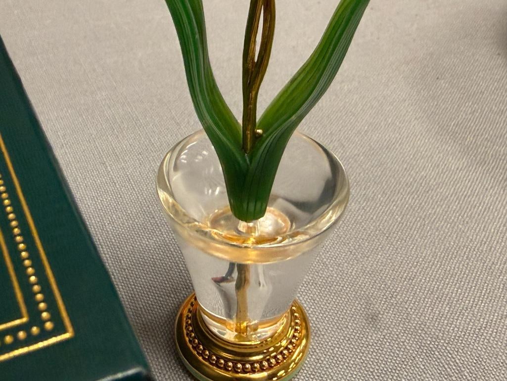 JOAN RIVERS IMPERIAL FLOWERS LILY OF THE VALLEY RUSSIAN INSPIRED FLORAL ARRANGEMENT - 4