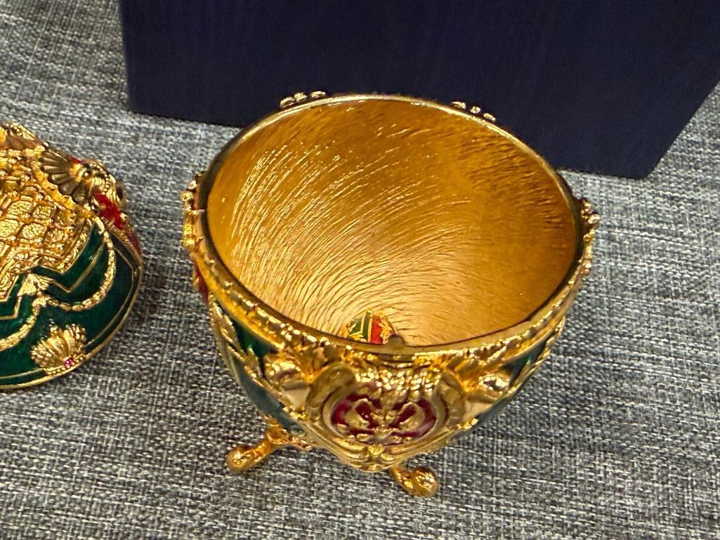 JOAN RIVERS IMPERIAL TREASURES III THE ANGEL EGG FABERGE INSPIRED IMPERIAL EASTER EGG WITH CHARM - 4