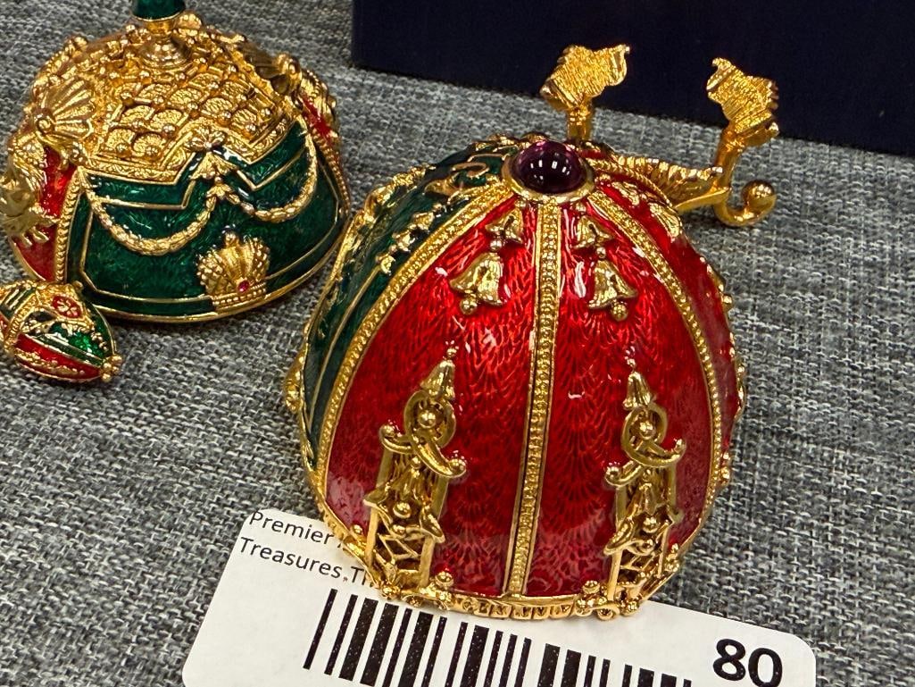 JOAN RIVERS IMPERIAL TREASURES III THE ANGEL EGG FABERGE INSPIRED IMPERIAL EASTER EGG WITH CHARM - 6