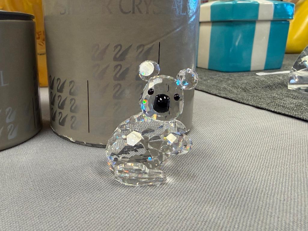 SWAROVSKI CRYSTAL MINIATURE AND SMALL KOALA FIGURINES 7673NR0040 / 7673NR0030 - 10