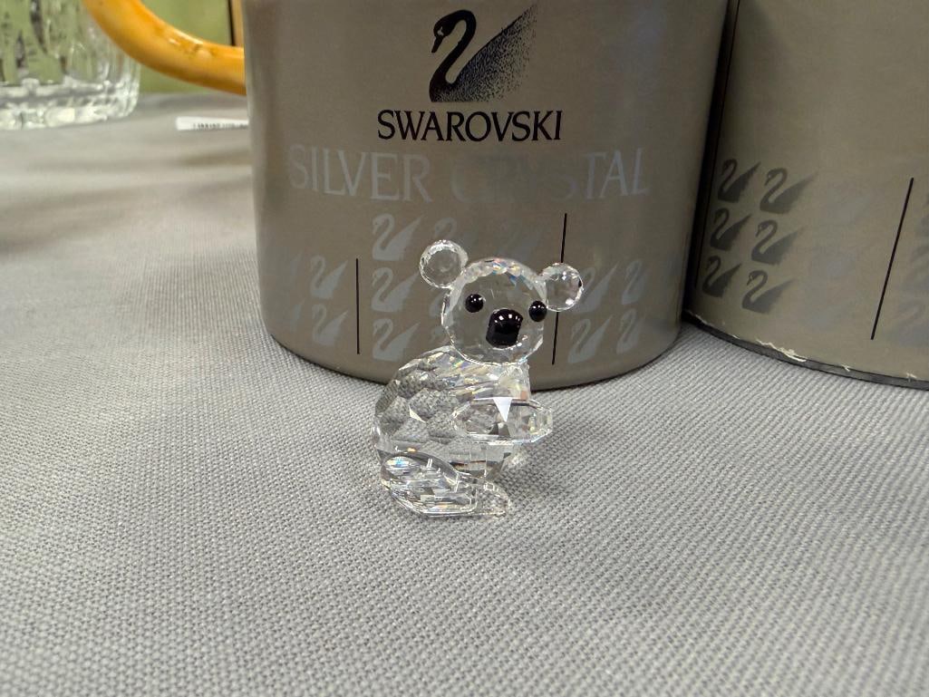 SWAROVSKI CRYSTAL MINIATURE AND SMALL KOALA FIGURINES 7673NR0040 / 7673NR0030 - 3