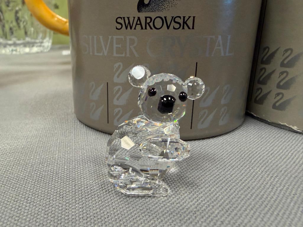 SWAROVSKI CRYSTAL MINIATURE AND SMALL KOALA FIGURINES 7673NR0040 / 7673NR0030 - 4