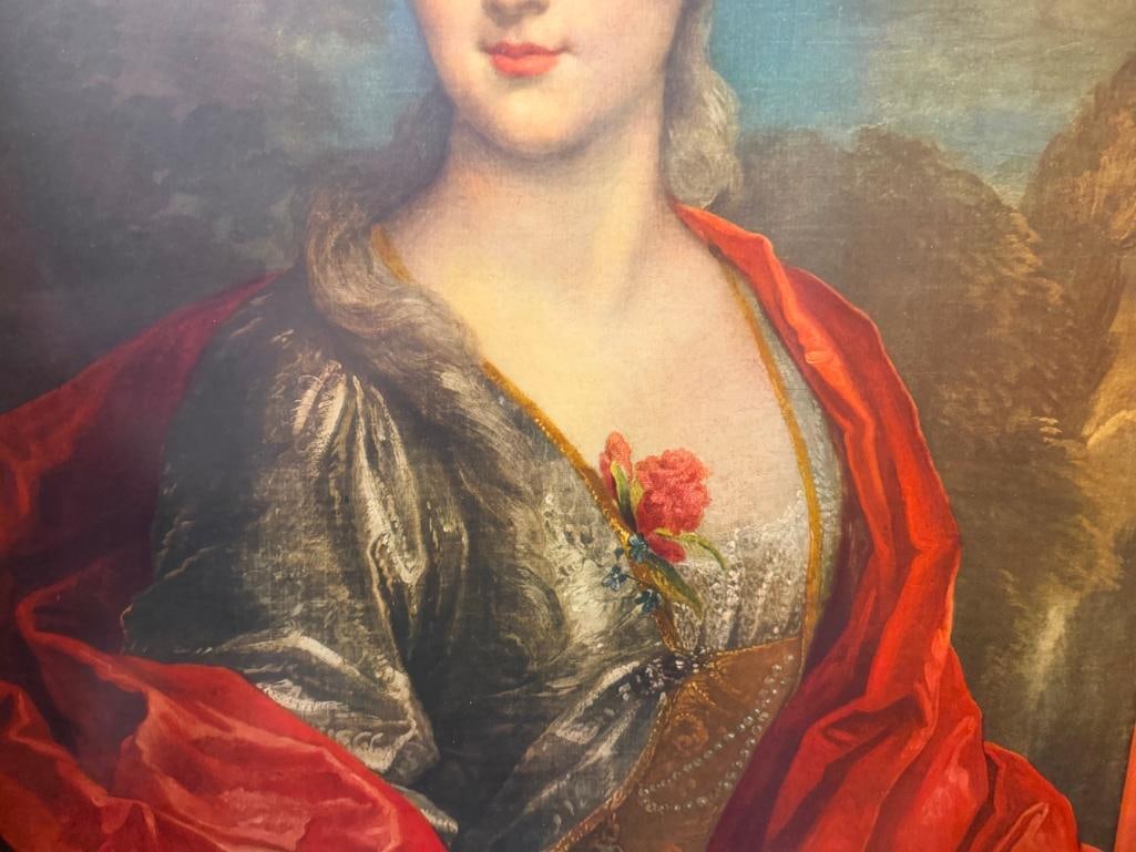 " PORTRAIT OF MADEMOISELLE DUBOIS " PRINT BY THE PROMINENT FRENCH ARTIST NICOLAS DE LARGILLIERE - 5