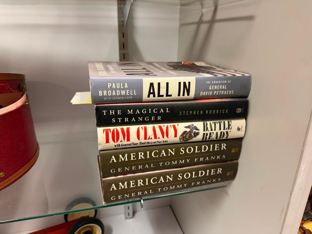 FIVE SIGNED HARDBACK BOOKS FROM AUTHORS TOM CLANCY, TOMMY FRANKS, STEPHEN RODRICK, AND MORE - 2