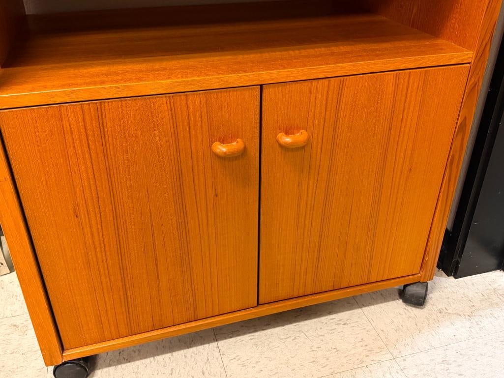 VINTAGE DANISH MID-CENTURY MODERN CLAUSEN & SON SILKEBORG MADE UTILITY CART - 11