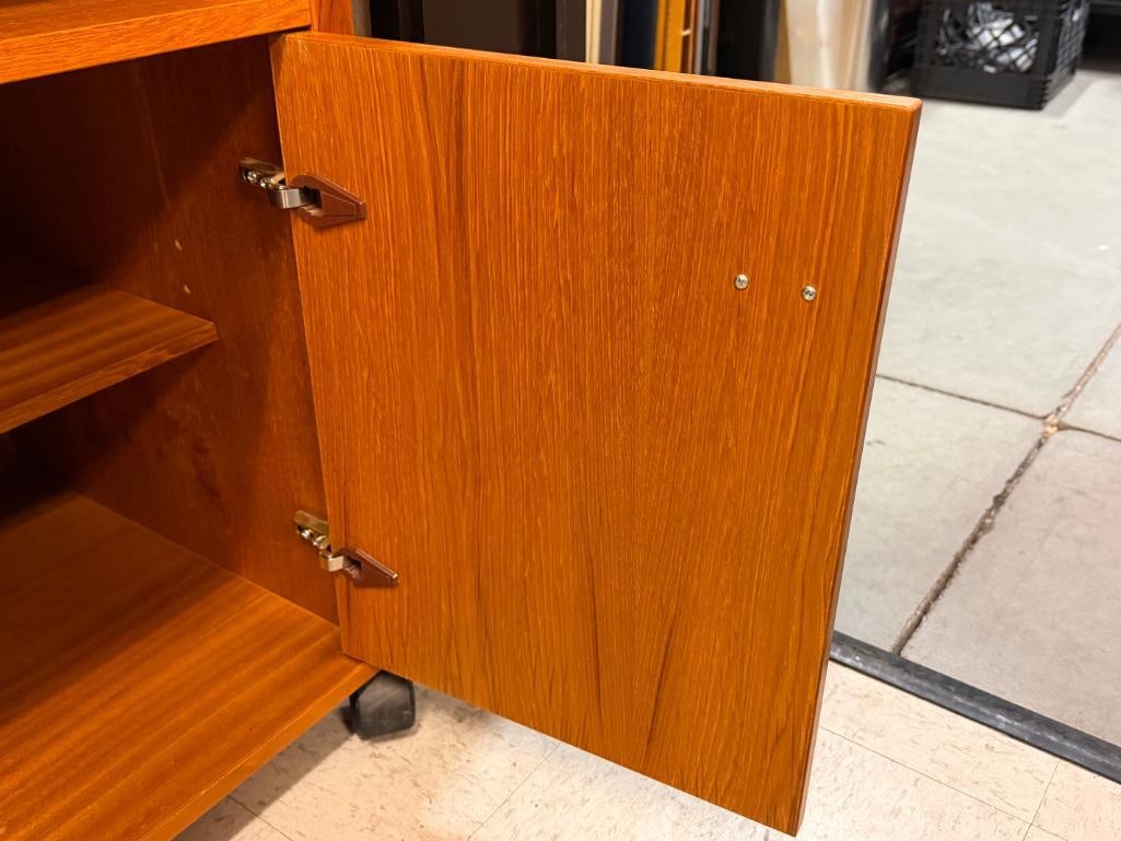VINTAGE DANISH MID-CENTURY MODERN CLAUSEN & SON SILKEBORG MADE UTILITY CART - 13