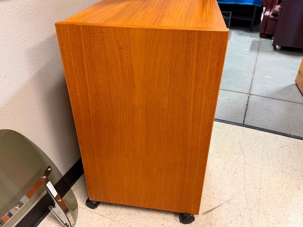 VINTAGE DANISH MID-CENTURY MODERN CLAUSEN & SON SILKEBORG MADE UTILITY CART - 17