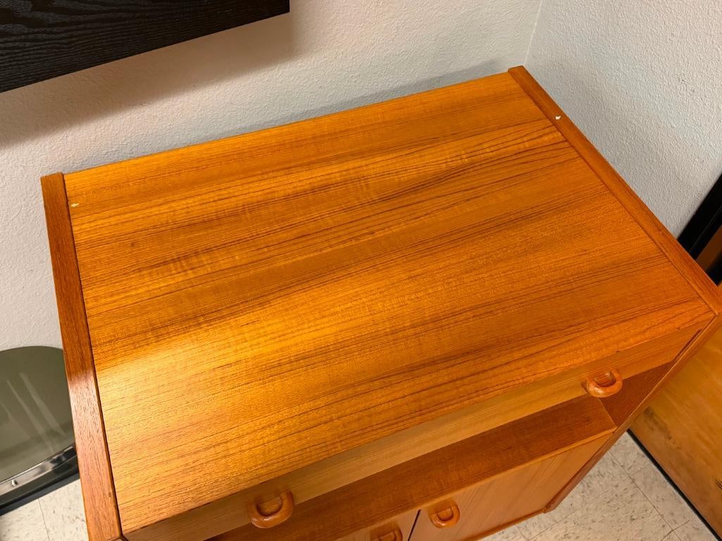 VINTAGE DANISH MID-CENTURY MODERN CLAUSEN & SON SILKEBORG MADE UTILITY CART - 3
