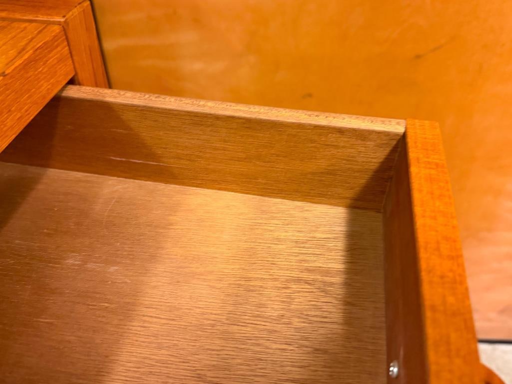 VINTAGE DANISH MID-CENTURY MODERN CLAUSEN & SON SILKEBORG MADE UTILITY CART - 7
